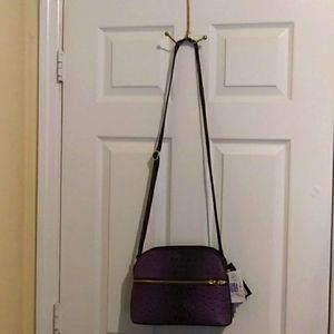 NWT Dasein Purple Ostrich Purple Crossbody Purse.